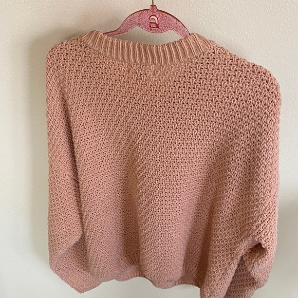 Universal Thread Women's Blush Crew Neck Sweater - Picture 2 of 2